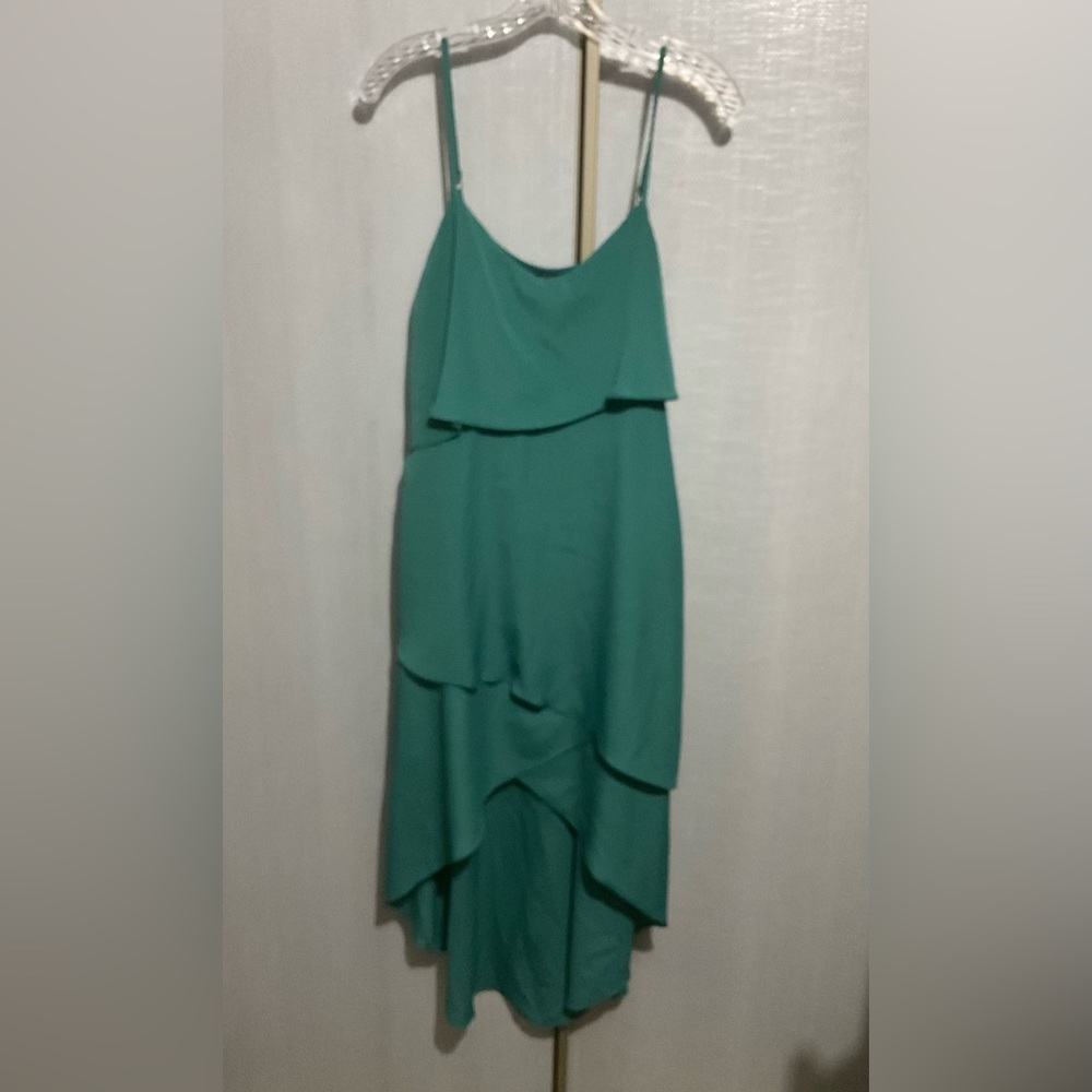 BCBG Paris tiered high low dress S